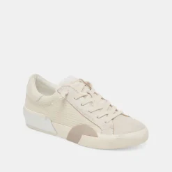 ZINA PLUSH SNEAKERS OFF WHITE WOVEN