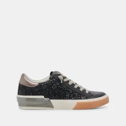 ZINA SNEAKERS BLACK SHIMMER GLITTER