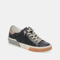 ZINA SNEAKERS BLACK SHIMMER GLITTER