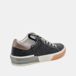 ZINA SNEAKERS BLACK SHIMMER GLITTER