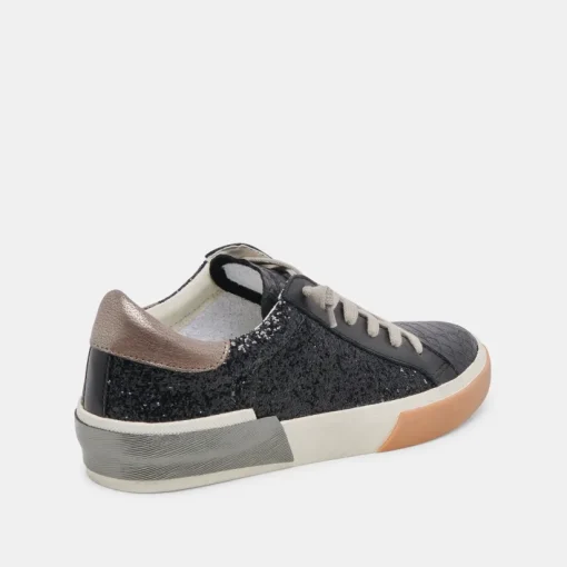 ZINA SNEAKERS BLACK SHIMMER GLITTER