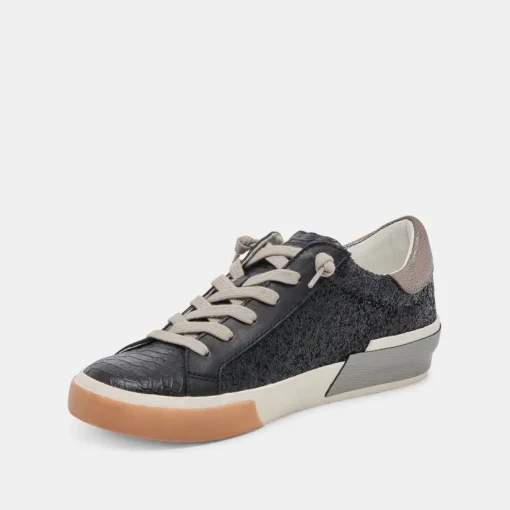 ZINA SNEAKERS BLACK SHIMMER GLITTER