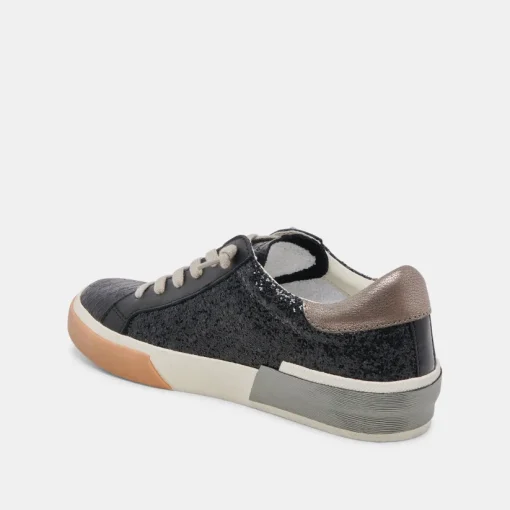 ZINA SNEAKERS BLACK SHIMMER GLITTER