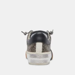 ZINA SNEAKERS BLACK SPOTTED CALF HAIR