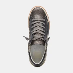 ZINA SNEAKERS BLACK SPOTTED CALF HAIR