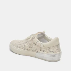 ZINA SNEAKERS CREAM BLUE LACE