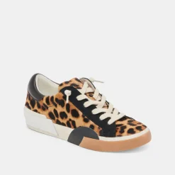 ZINA SNEAKERS LEOPARD BLACK CALF HAIR