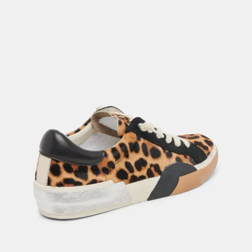ZINA SNEAKERS LEOPARD BLACK CALF HAIR