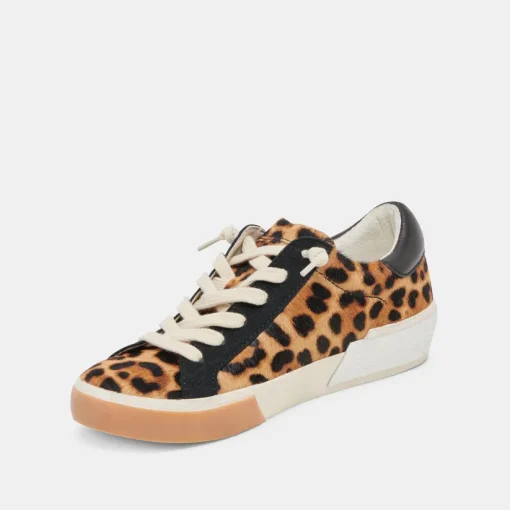 ZINA SNEAKERS LEOPARD BLACK CALF HAIR