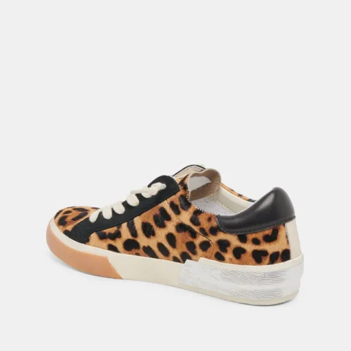 ZINA SNEAKERS LEOPARD BLACK CALF HAIR