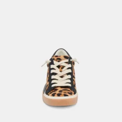 ZINA SNEAKERS LEOPARD BLACK CALF HAIR