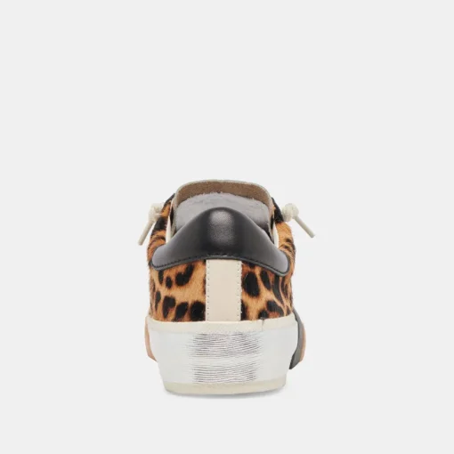 ZINA SNEAKERS LEOPARD BLACK CALF HAIR