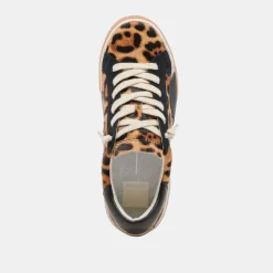 ZINA SNEAKERS LEOPARD BLACK CALF HAIR