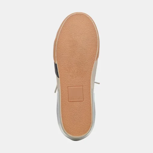 ZINA WIDE SNEAKERS ONYX EMBOSSED LEATHER
