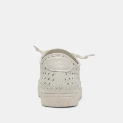 ZOLEN SNEAKERS WHITE PERFORATED LEATHER