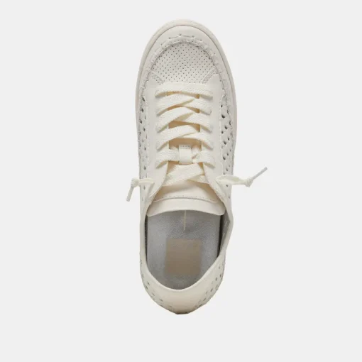 ZOLEN SNEAKERS WHITE PERFORATED LEATHER