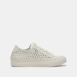 ZOLEN SNEAKERS WHITE PERFORATED LEATHER