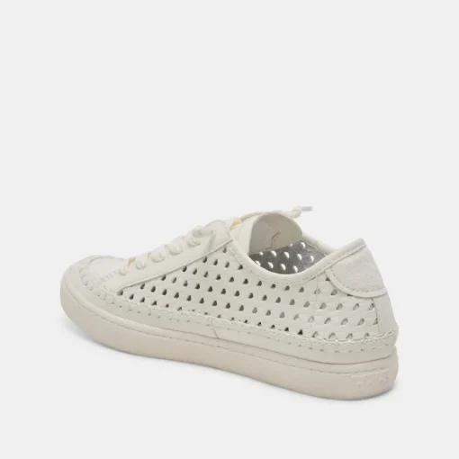 ZOLEN SNEAKERS WHITE PERFORATED LEATHER